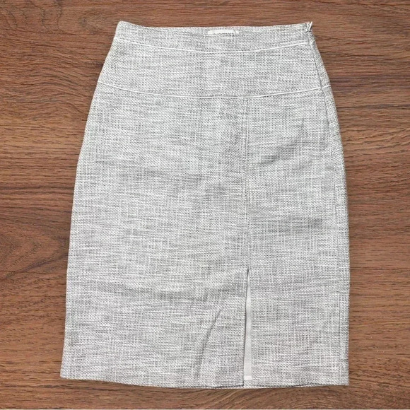 Club Monaco 00 Midi Twill Skirt - Picture 4 of 10